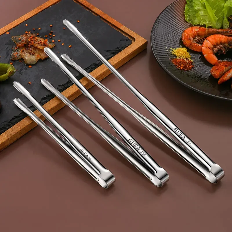Edelstahl grill zange Japanischen brot zangen lebensmittel zange steak zange verlängert grill zange küche gadgets Image