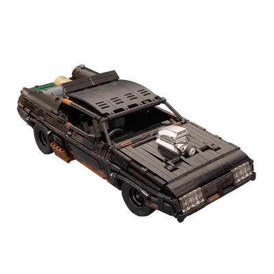 BuildMoc Schwarz Abfangjäger RC Muscle Car Supercar 35846 Hohe-Tech Modell Blöcke Bausteine Ziegel Image