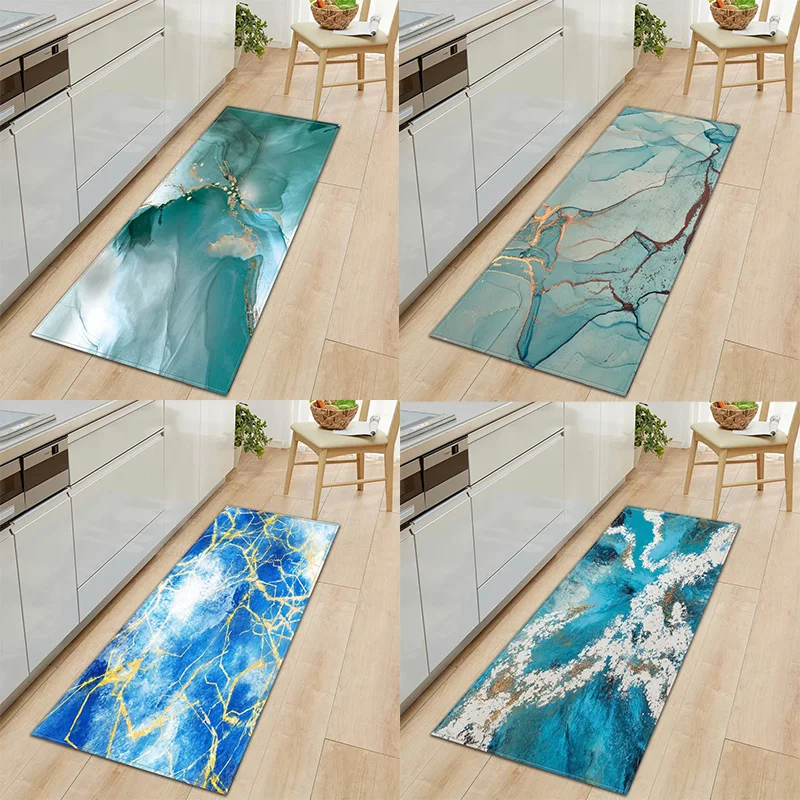 Marble Pattern Home Kitchen Floor Mat Door Front Decoration Floor Mat