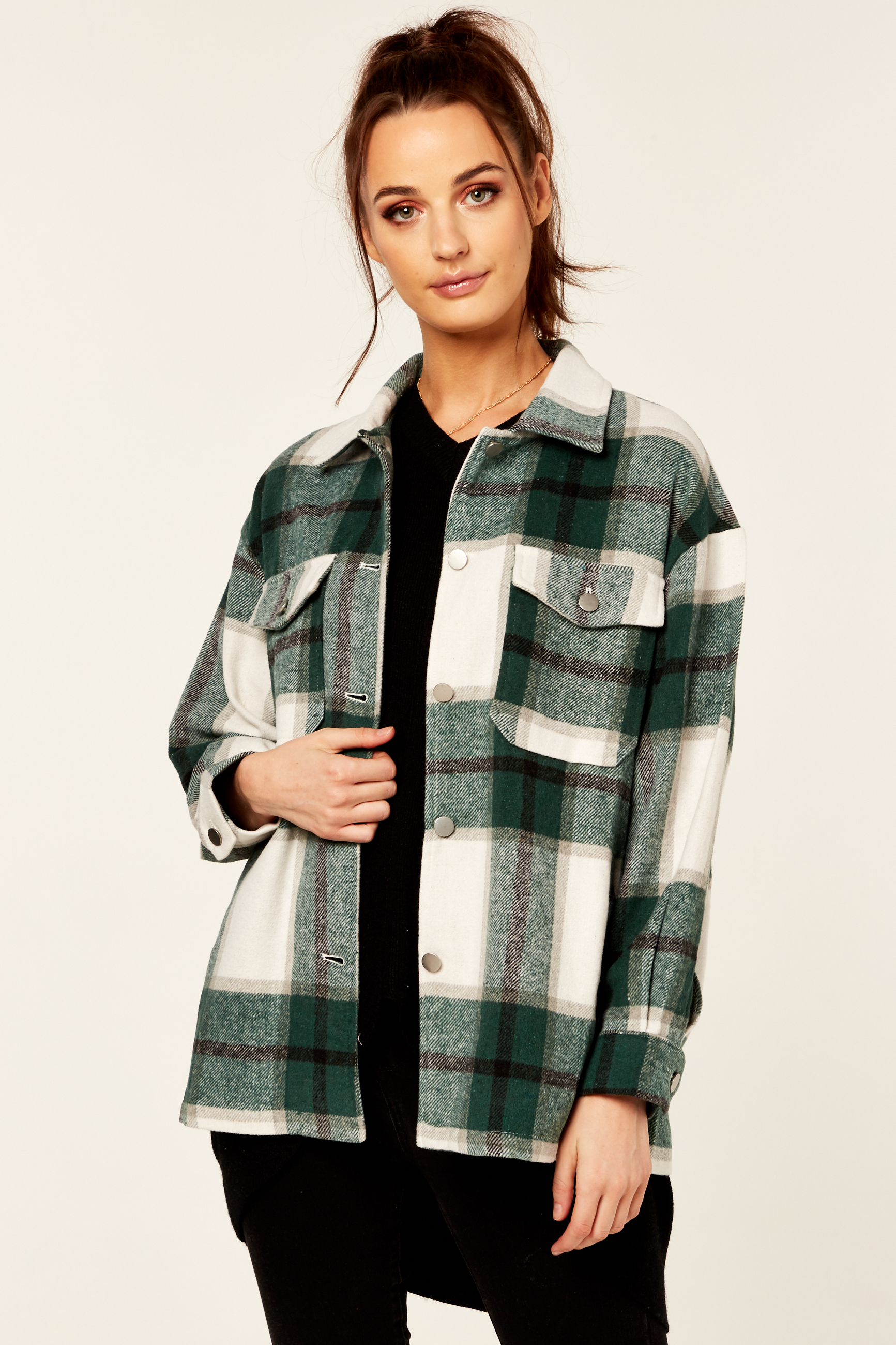 Karohemd mit übergroßen Taschen Image