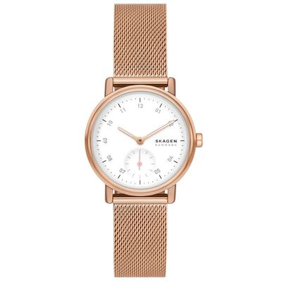 Skagen Kuppel Lille roségold Damen Armbanduhr SKW3099