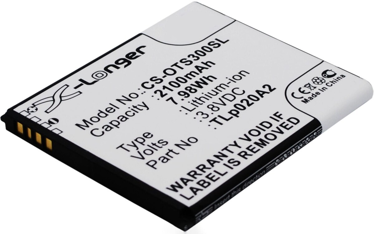 AGI Akku für Alcatel One Touch Pop Star 4G Dua Li-Ion 3,8 Volt 2100 mAh schwarz Image