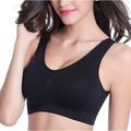 Per donna Supporto leggero Reggiseni sportivi Reggiseno da corsa Scollatura posteriore Buon top Imbottito Fitness Attività ricreative Corsa Traspirante Leggero Morbido Rosa scuro Anguria Rossa Nero
