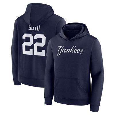 New York Yankees Kapuzenpullover mit Namen und Nummer – Juan Soto 22 – Jugendliche Image