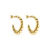 Purelei Ohrringe Twisted in Kordel-Optik Gold Damen