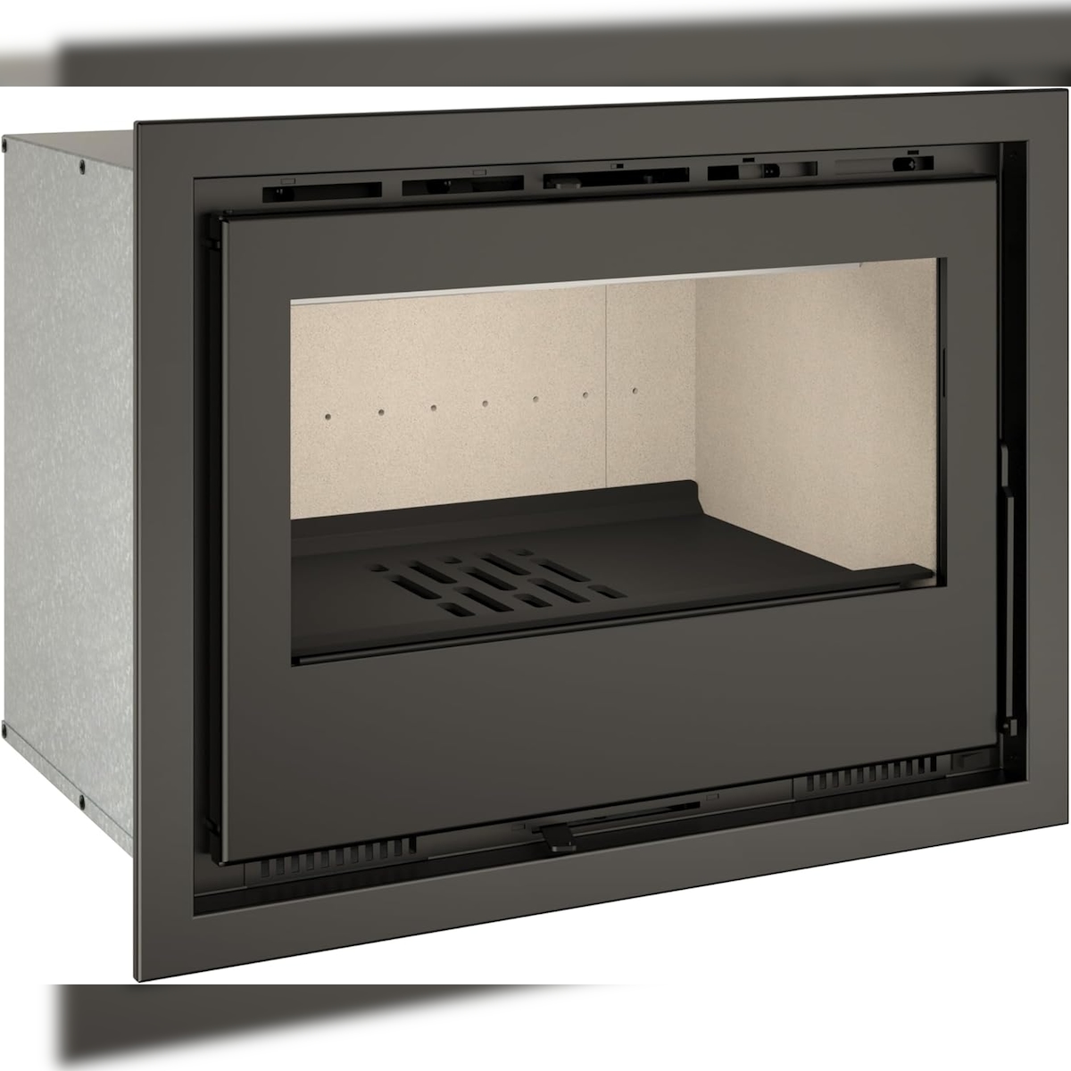 MAESTRO FERRETERO TJ - Einbau-Kaminofen mit Turbinen Modell FLAMA 49 Leistung 6,4 kW Image