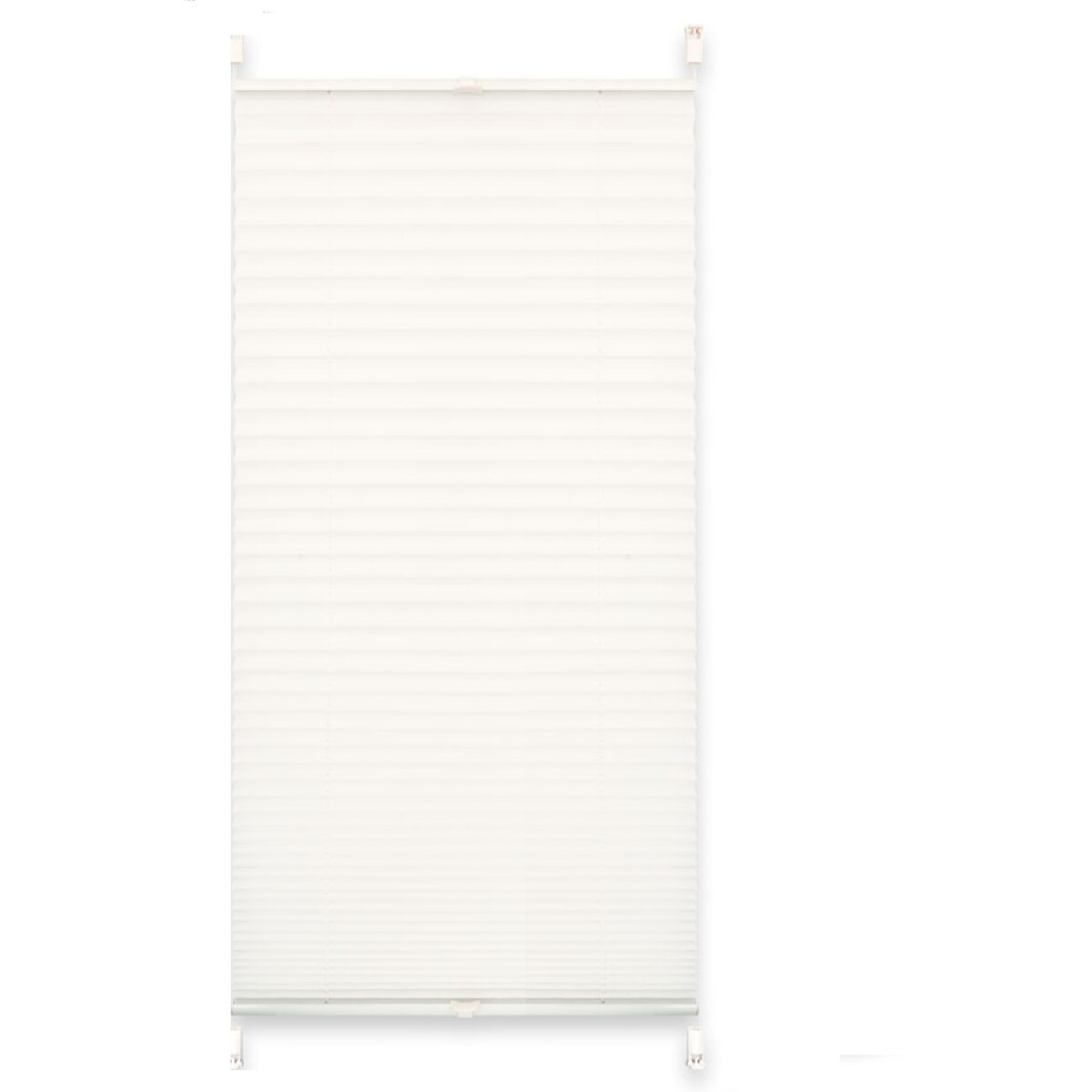 EXKLUSIV HEIMTEXTIL Wabenplissee Verspannt mit Klemmträgern ohne Bohren Verdunklung 55 x 140 cm weiß Image
