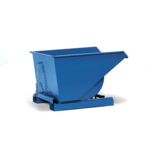 Fetra Kippbehälter, HxLxB 827x1294x1661mm, 0, 9m³, Tragl. 2000kg, Einfahrtaschen, RAL5007 Image