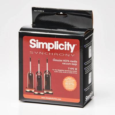 Simplicity Genuine Synchrony Type W HEPA Media Bags #SWH-6, 24 Pack