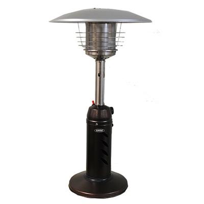SunHeat Traditional Round Design Tabletop Patio Heater, Golden Hammered