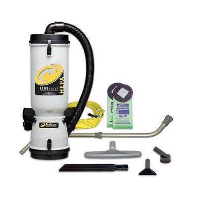 ProTeam LineVacer HEPA Backpack Vacuum #107141 with 1.5 inch Xover Performance Floor Tool Kit C #107099