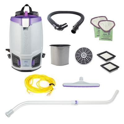 ProTeam GoFit 6, 6 quart Backpack Vacuum #107750 with Xover Tool and Telescoping Wand
