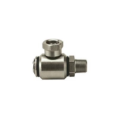 JE Adams High Pressure 90 Degree Boom Stainless Steel Swivels - 3/8 MPT x 3/8 FPT #7035