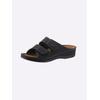 Pantolette FRANKEN-SCHUHE, Damen, Gr. 36, schwarz, Lederimitat, sportlich, Schuhe