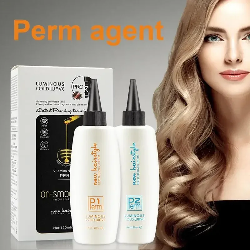 Perm Kit for Women 2 PCS Hair Perms for Women Professional Perm Solution for Hair Hair Perms for Women for Normal and Delicated