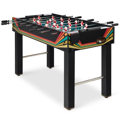 Foosball Game Table, Arcade Table Soccer w/ 2 Cup Holders, 2 Balls