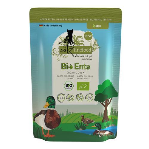 Sparpaket 24x85 g catz finefood Bio No.505 Ente Katzennassfutter