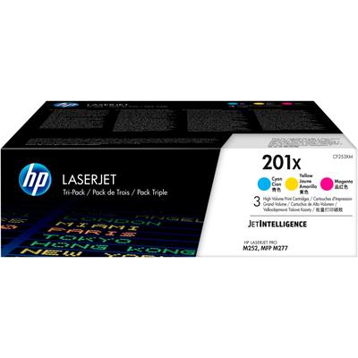 HP Tonerpatrone "201 CLJ" Tonerpatronen bunt (cyan, magenta, gelb)