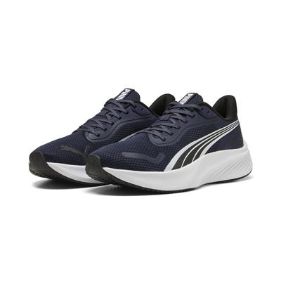 Laufschuh PUMA "Pounce Lite Laufschuhe Erwachsene", Gr. 48, blau (navy blau), Obermaterial: Textil, Synthetik; Futter: Textil; Innensohle: Textil; Laufsohle: Gummi, Schuhe Image