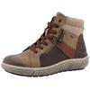 Winterboots ROMIKA, Damen, Gr. 40, braun (sand, dunkelbraun kombiniert), Lederimitat, Textil, kontrastfarbene Details, sportlich, Schuhe, Keilabsatz, Schnürboots, mit Zierreißverschluss außen, G-Weite
