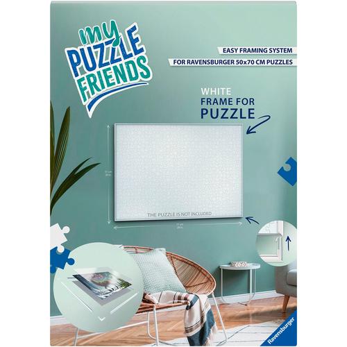 Puzzle RAVENSBURGER ""Puzzle-Rahmen 1000 Teile"" Puzzles weiß Kinder Made in Europe, FSC - schützt Wald weltweit