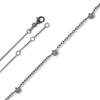 Fußkette ONE ELEMENT "Fußkettchen aus 925 Silber 25 cm", silber, Fußkettchen, Damen, Silber 925 (Sterlingsilber), Damen Silber Schmuck Rundankerkette