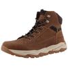 Schnürboots TOM TAILOR, Herren, Gr. 45, braun (cognac), Lederimitat, Textil, unifarben mit Farbeinsatz, casual, Schuhe, Herbstboots, Outdoorschuh mit wasserabweisender TEX-Ausstattung