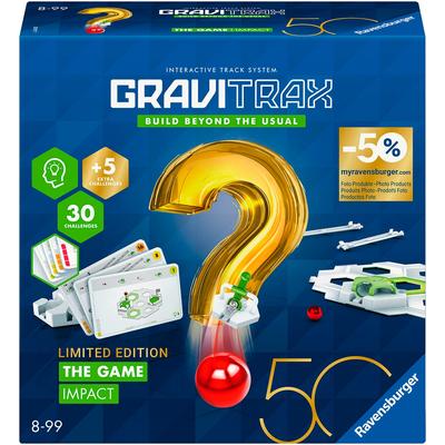 Kugelbahn-Bausatz RAVENSBURGER "GraviTrax THE GAME Impact 50 Jahre" Kugelbahnen bunt Kinder Made in Europe; FSC - schützt Wald weltweit