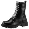 Schnürboots ANISTON SHOES, Damen, Gr. 38, silber (schwarz, silberfarben), Lederimitat, modisch, Schuhe, Schnürstiefelette, Stiefelette mit Glitzereinsatz - NEUE KOLLEKTION