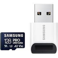 SAMSUNG Speicherkarte PRO Ultimate microSD 128GB, blau, 128 GB, Speicherkarten