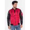 Bikerjacke CIPO & BAXX "Jacke", Herren, Gr. M, rot, 100% Polyester, bedruckt, Basic, slim fit normal, Langarm Bündchen, Jacken, in Slim-Fit, CJ-175