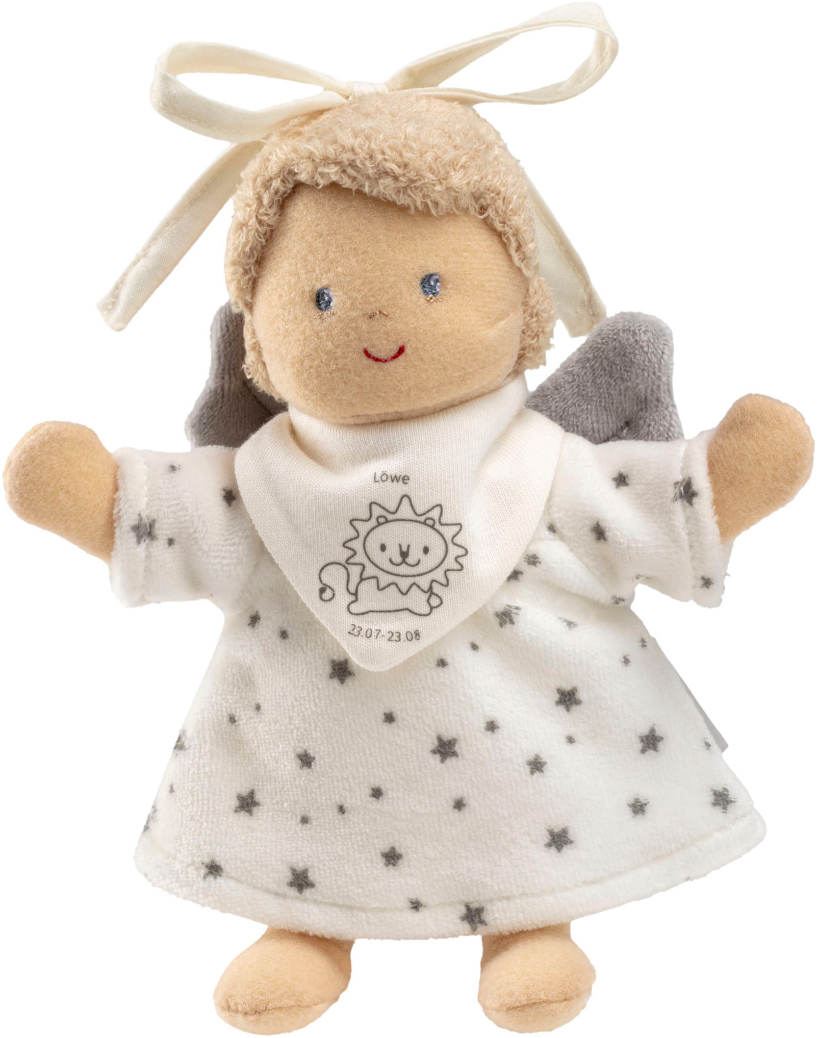 Greifspielzeug STERNTALER "Anhänger Sternzeichen Löwe", bunt, Greifspielzeug, KinderB:13cm H:17cm, Baumwolle, Flauschstoff, Nicki, Polyester, B:13cm H:17cm