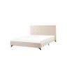 Lit En Tissu Double 160x200 Cm Beige Ambassador