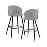 Lot De 2 Tabourets De Bar Tabouret De Bar Tabouret De Comptoir En Velours Avec Dossier Tabouret 110 Kg