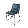 Chaise Simili Cuir Bleu Brooklyn - Bleu Orage