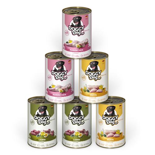 6x400g Doggy Dog Adult Sensitive Mix (3 Sorten) Hundefutter nass