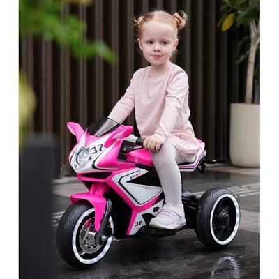 Red 6V Kids Electric Motorcycle with LED Wheels MP3 Player Safe and Fun Christmas Gift for Toddlers and Kids