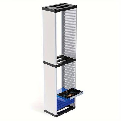 TEMU Cd Racks, Video Game Disc Shelf, Dvd Storage Container, Dvd Storage Boxes, Game Storage Tower Stand, 36 Cd Disc Case, Organiser, Stand Holder For Playstation 5
