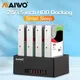 MAIWO Docking station per HDD a 4 alloggiamenti SATA a USB3.0 Custodia per disco rigido SSD/HDD da 2,5" 3,5'' per scatola per HDD da 2,5 3,5 pollici