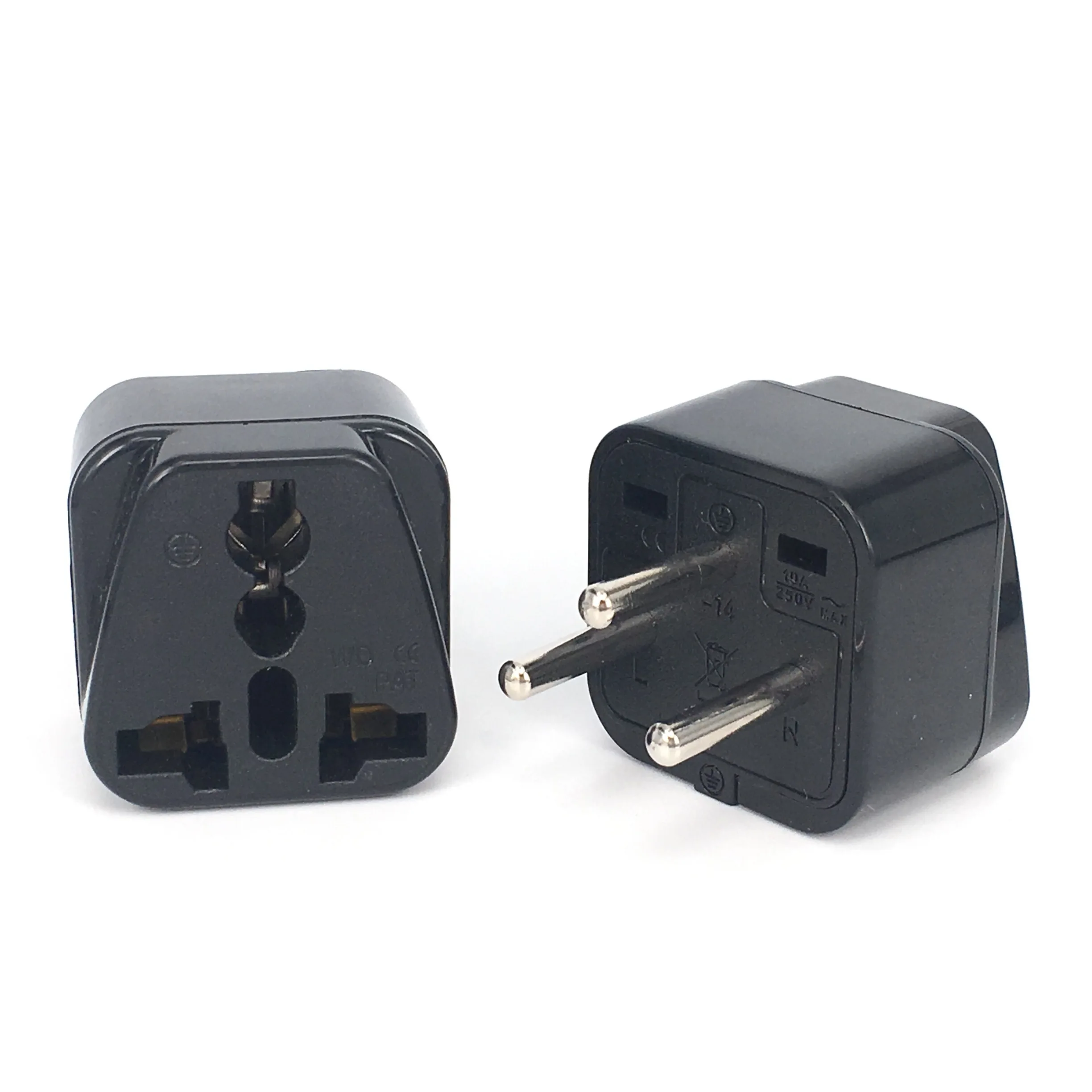 Bltdzkj Universal-IL-Stecker-Adapter, EU, Europa, USA, Großbritannien nach Israel, 3-poliger Ägypten-Reiseadapter, Ladegerät, elektronische Steckdose Image