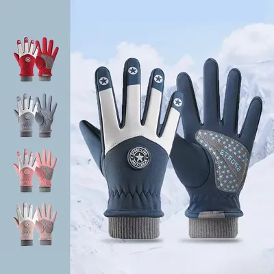 Herbst Winter Fahrradhandschuhe Kinder 5 bis 12 Jahre alte Jungen Skihandschuhe Mädchen Skateboard Image