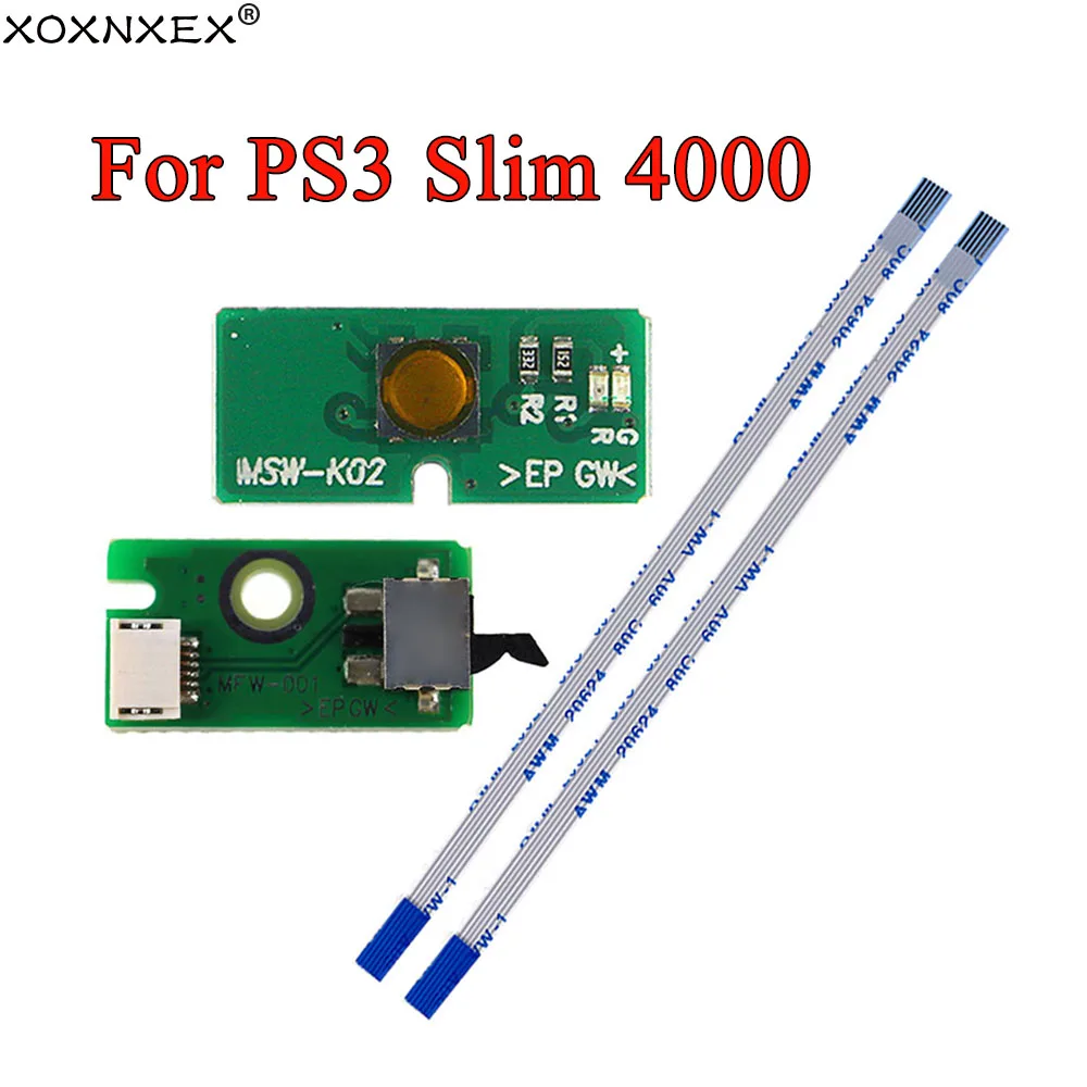 Für PS3 4000 CECH 4000 Super Slim Power Button On OFF Switch Board W Eject Ribbon Cable Board Flex Cable MFW-001 MSW-K02 Image