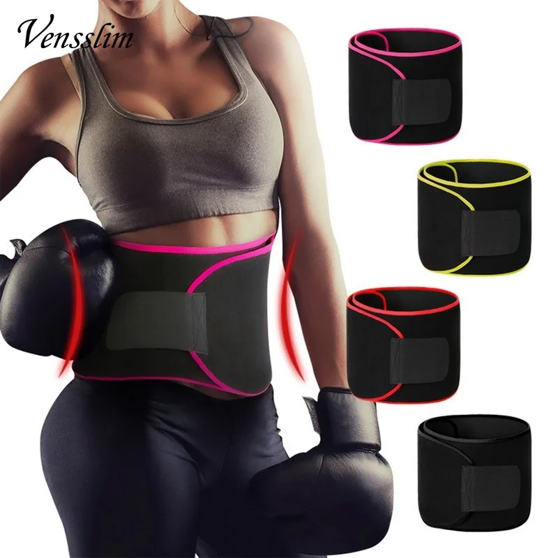 Vensslim Neopren Taillen trimmer Gürtel für Frauen Sauna Schweiß heiß Kompression Korsett Bauch Kontrolle Wrap plus Größe Body Shaper Strap Image