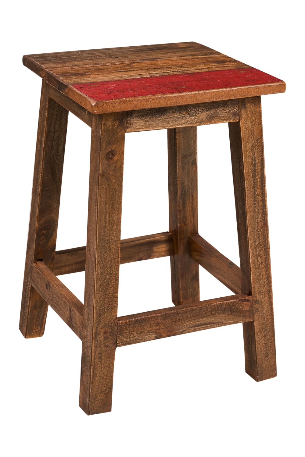 Sgabello basso in legno di recupero