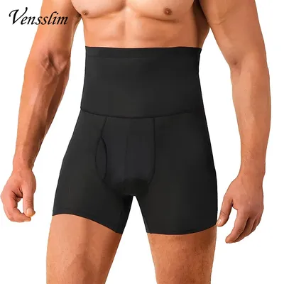 Vensslim Männer Bauch Shaper Bauch Kontrolle Hosen Hohe Taille Trainer Abnehmen Unterwäsche Image