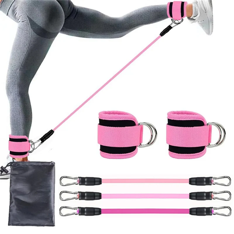 Widerstand Band Set Workout Übung Ausrüstungen Knöchel Riemen Fitness Yoga Elastische Fitness Bands Für Home Gym Mann Und Frau Sport