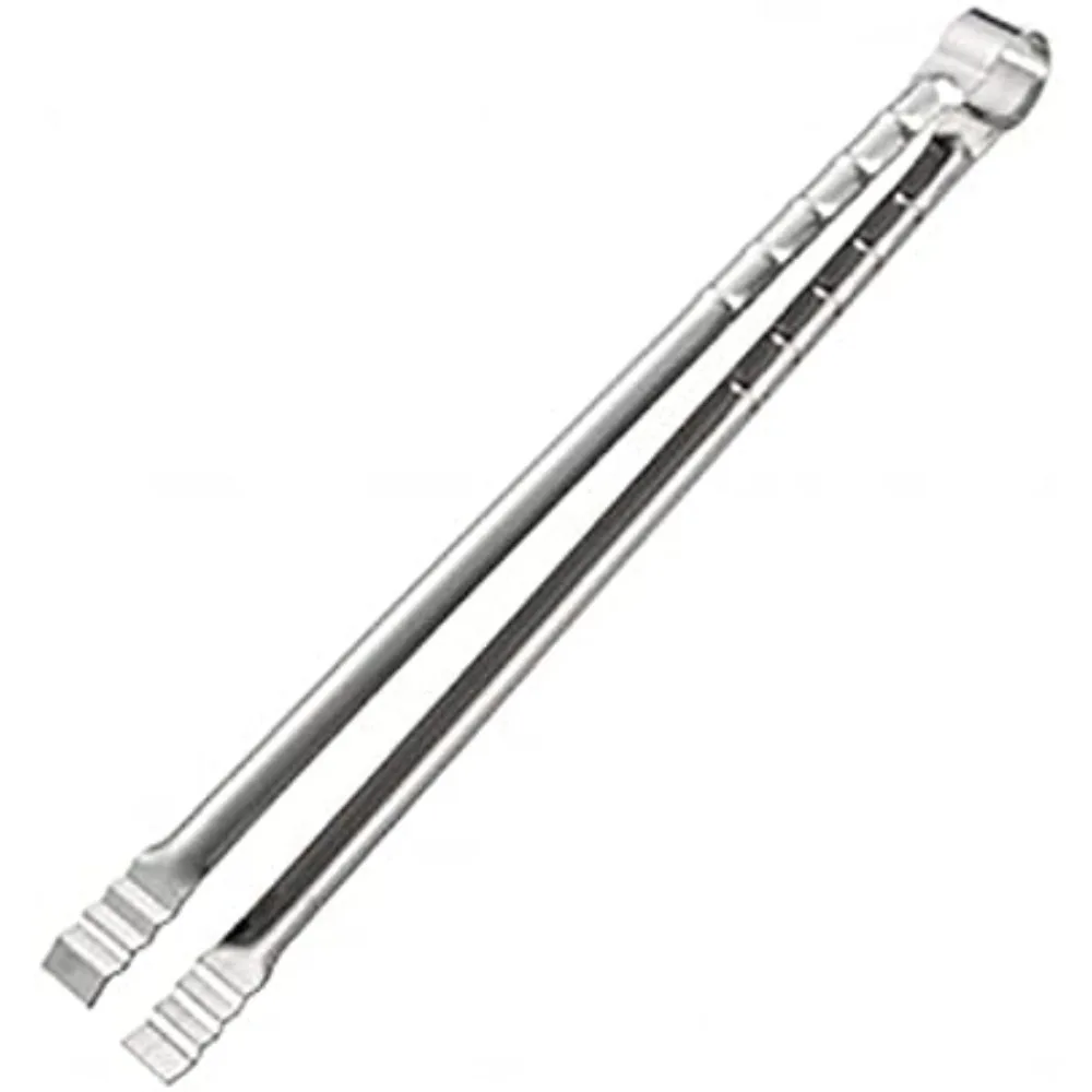 17,7 Zoll extra lange Grillzange Lebensmittelklammer Holzkohle Feuergrill BBQ Zange Kochen Grill Werkzeuge Küche für Zuhause im Freien Image