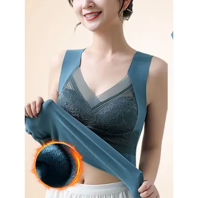 Thermal Underwear Plus Size Vest Thermo Lingerie Women Winter Clothing Warm Top Inner Wear Thermal Shirt Undershirt Intimate884