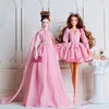 Rosa Kleid / hochwertiges Kleid + Schuhe / 1/6 Puppenkleidungsanzug Verziertes Outfitzubehör für 30 cm große Xinyi Fr2 ST PP BB Doll