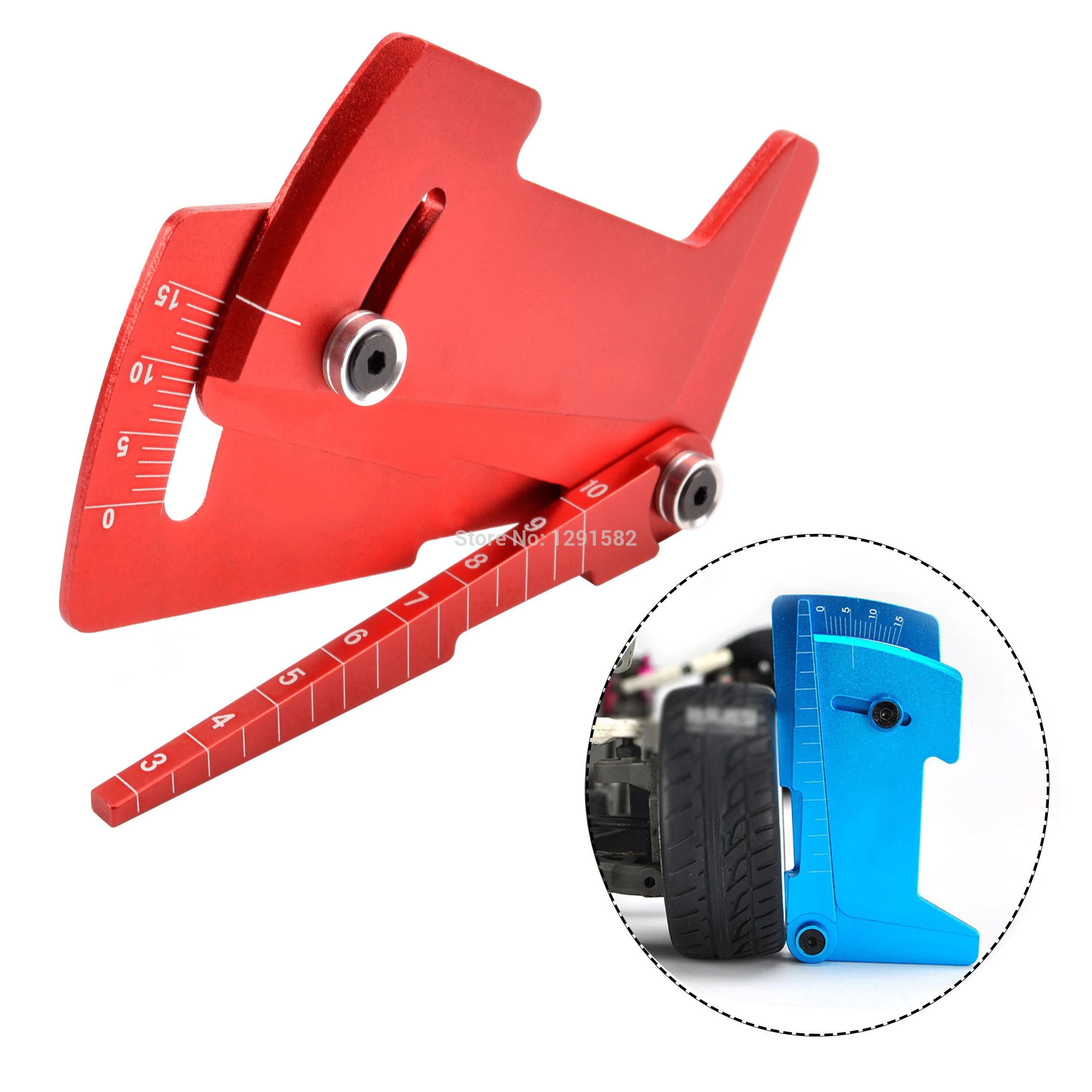 Einstellbare Lineal Einstellung RC Auto Höhe & Felge Camber 15 grad Hobby Werkzeuge CNC Für RC Auto 1/8 1/10 Tamiya HSP HPI